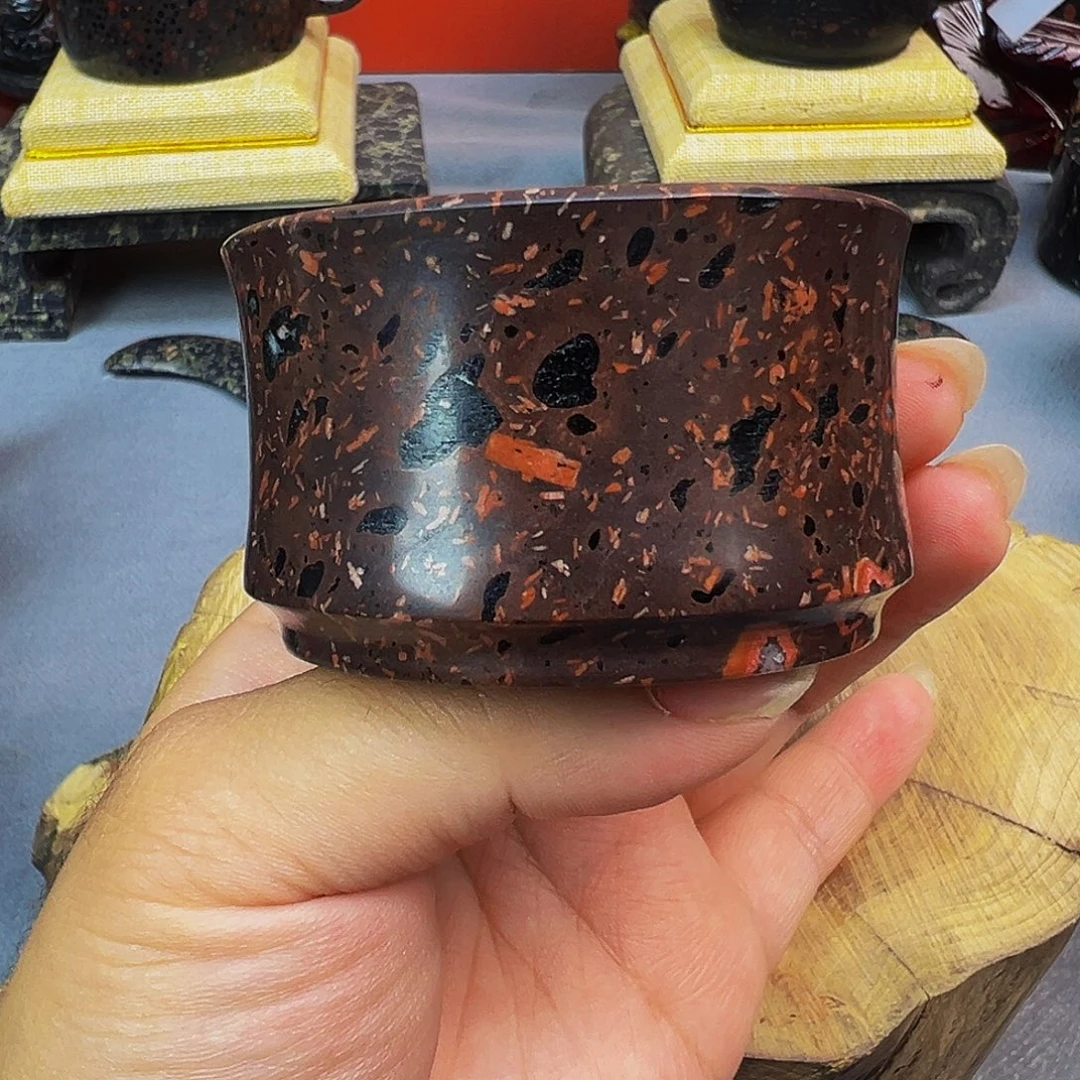 梅花玉竹节杯茶周边微瑕