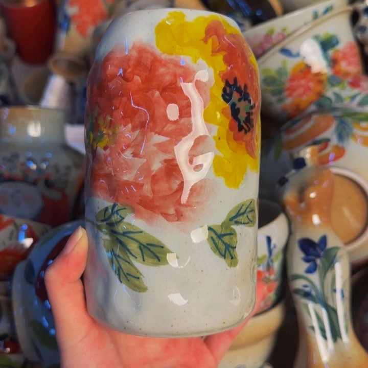 瓷片景德镇陶瓷手工手绘福利