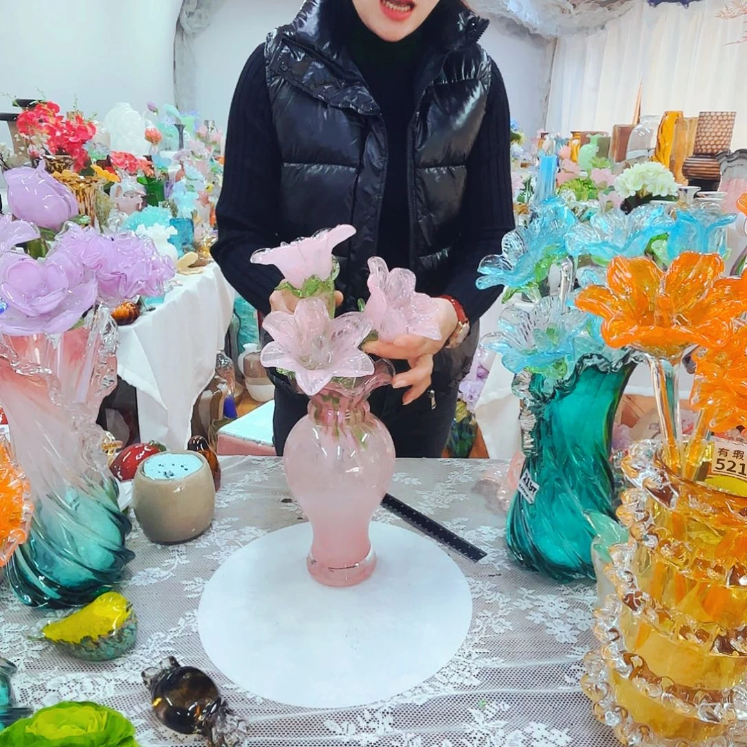 3花1瓶琉璃花瓶花器艺术品