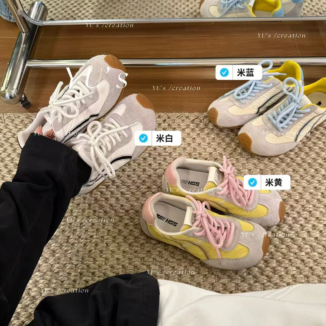 伊甸园｜25new春夏明系低饱和德训鞋‘内八’57-2260【X】内增高女鞋