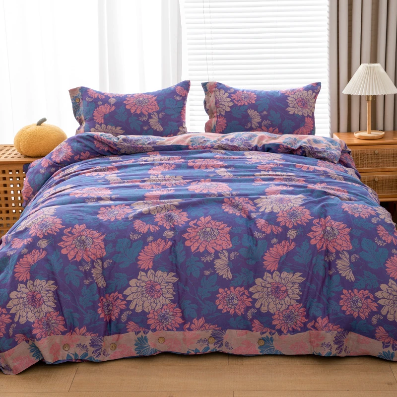 被子【秋屿  双层纱被子】1.2X1.5米 纯棉全棉双层纱被子