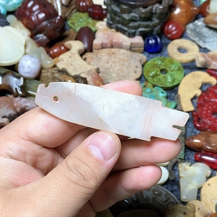 和田玉未镶嵌颈饰17