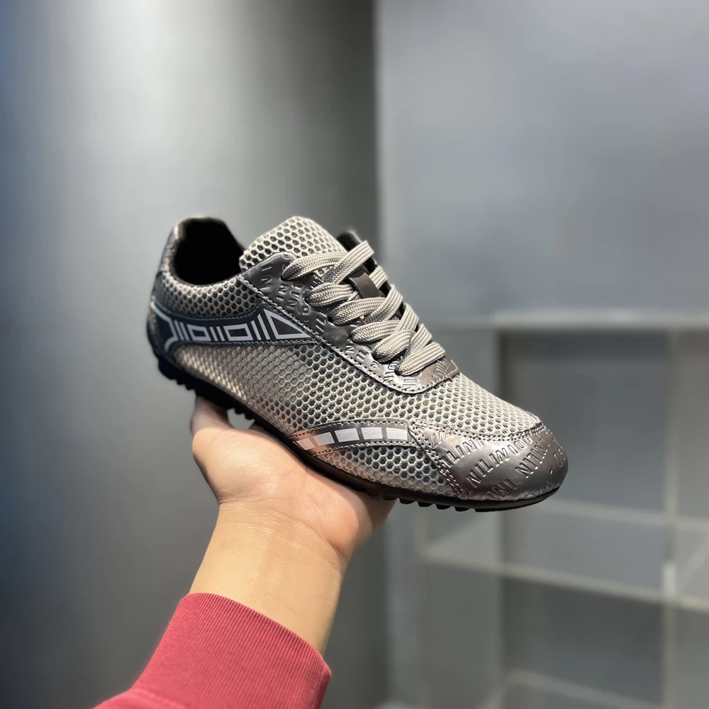 夏季网面透气开车鞋时尚运动百搭软底软面舒适简约男士潮流休闲鞋