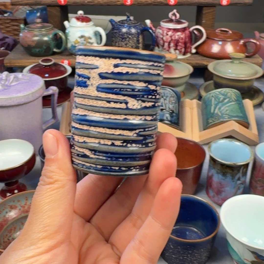 瓷片钧瓷单杯钧瓷单杯钧瓷单杯