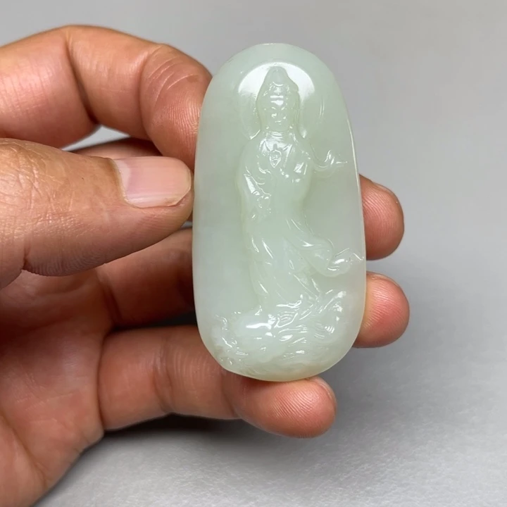 和田玉未镶嵌吊坠(不含链)虎