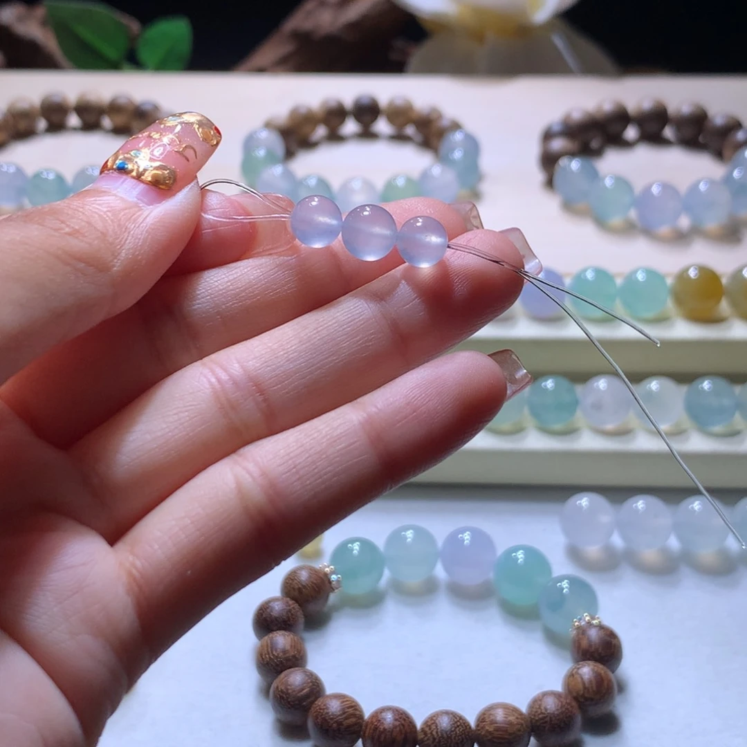 未镶嵌手串翡翠高冰种一组