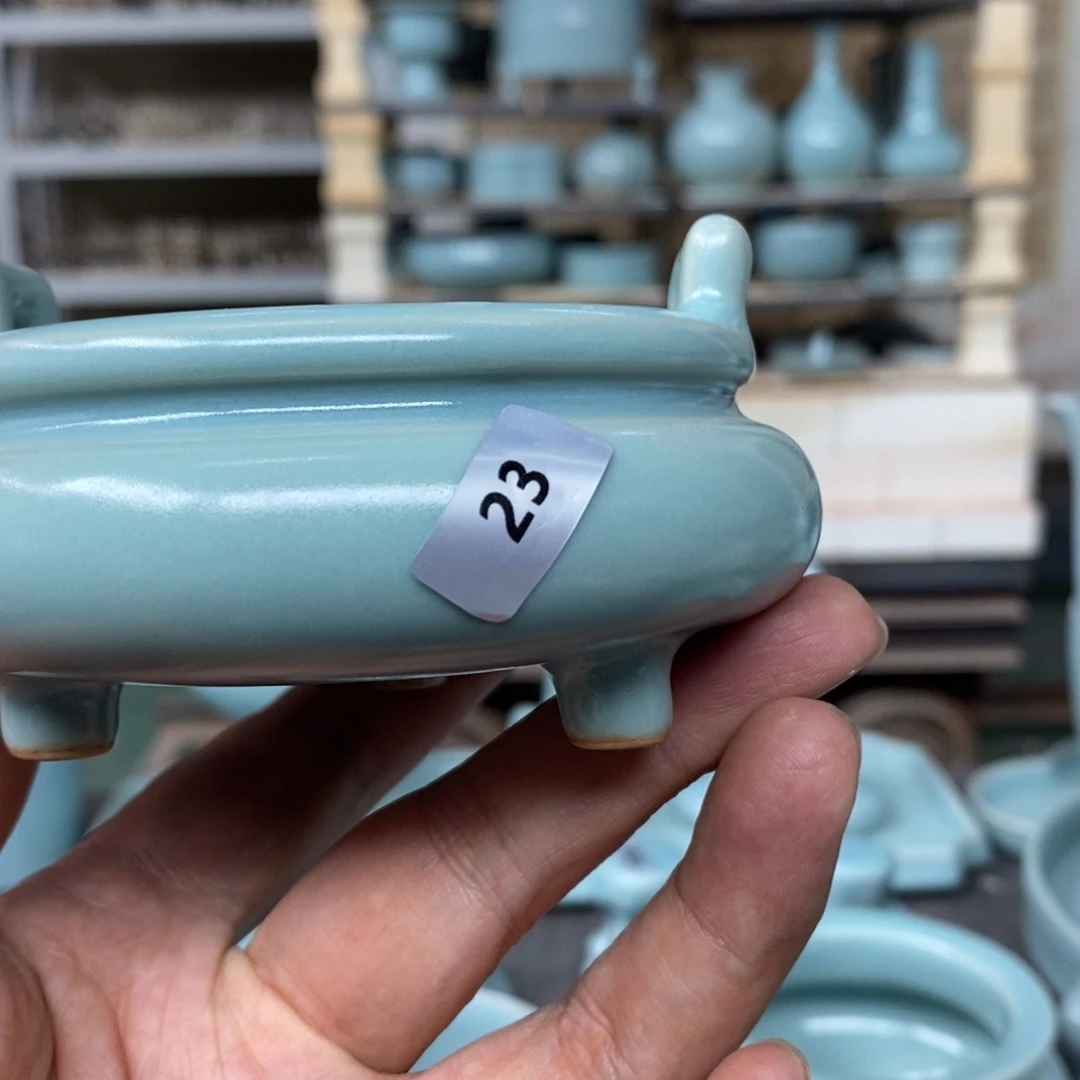 抱朴汝瓷仿古微瑕小**多