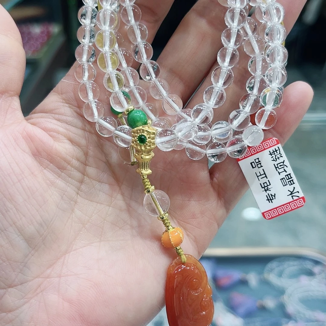 水晶颈饰未镶嵌项链