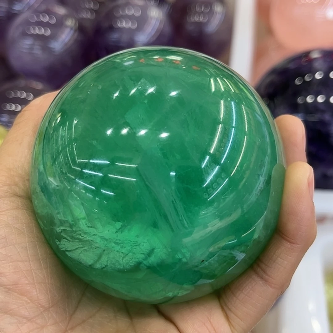 【闪购商品】萤石摆件球未镶嵌兔****选