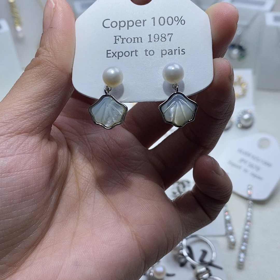 未镶嵌淡水珍珠耳饰