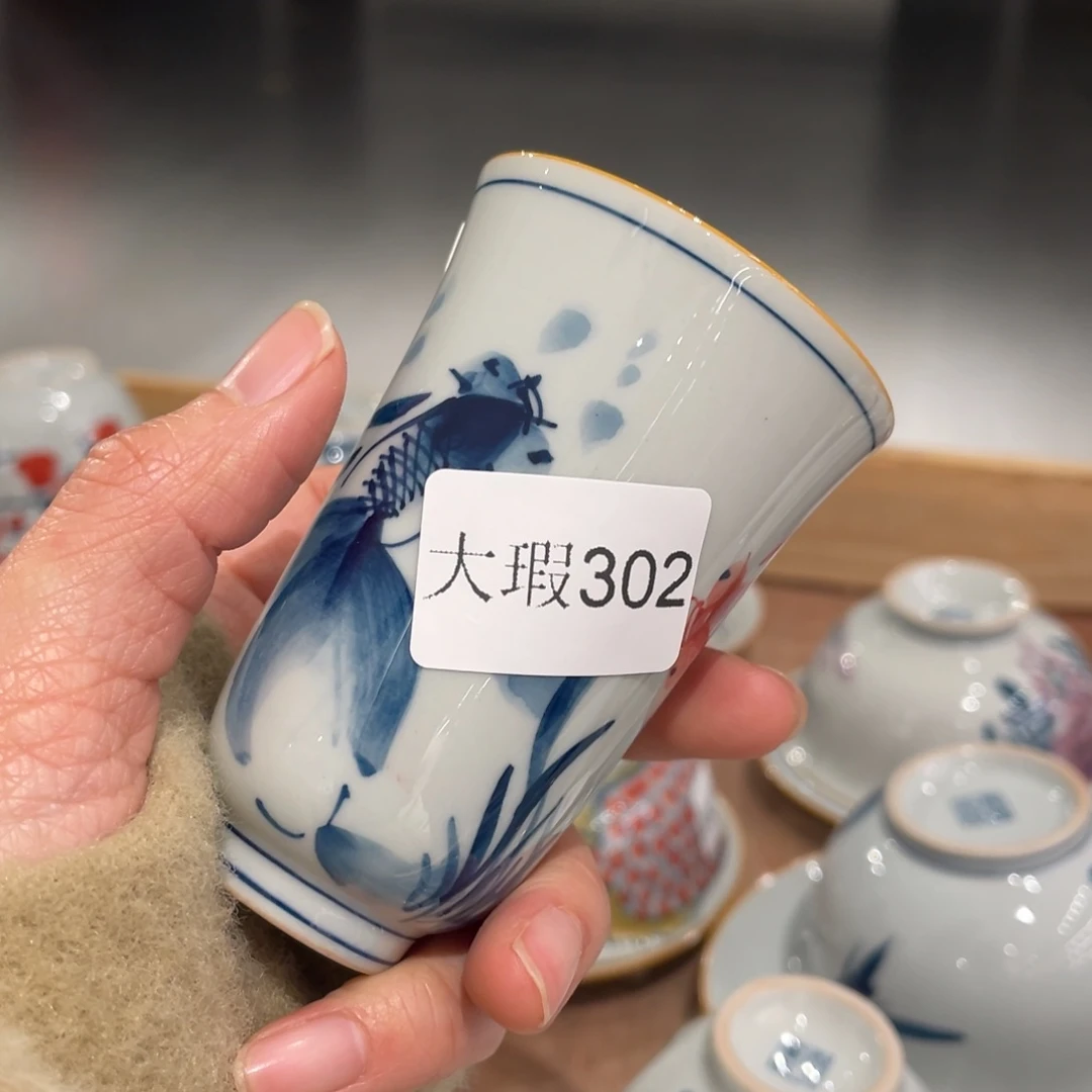 有瑕釉下彩纯手绘