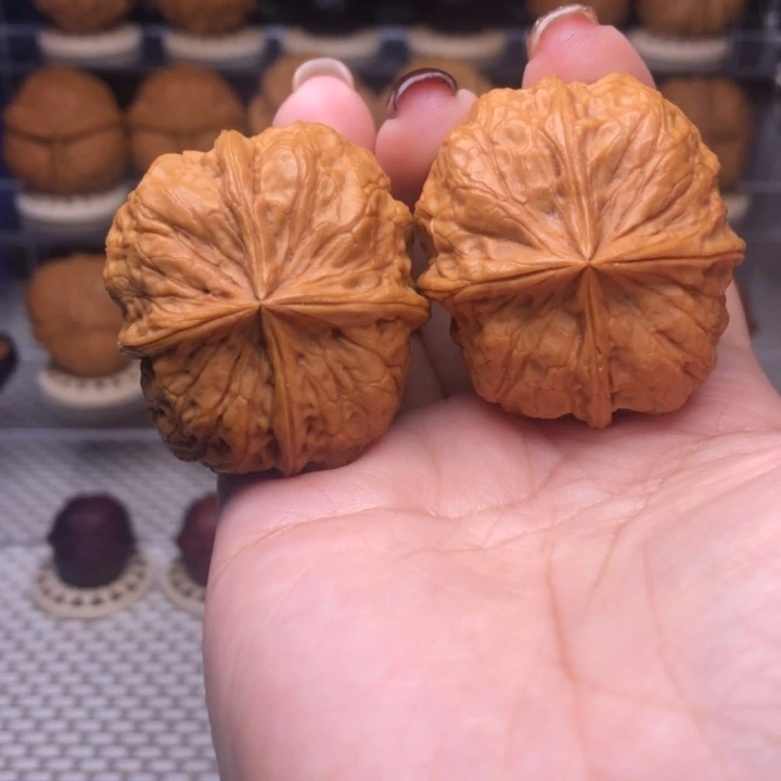 文玩核桃把件55号战斧四楞40尺