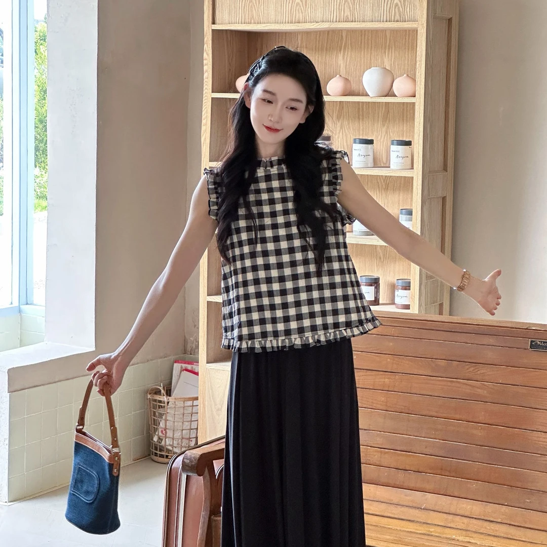 OUDOCKEE 鸥纪儿【100棉】格格 洋气背心时尚休闲 S2502G425T