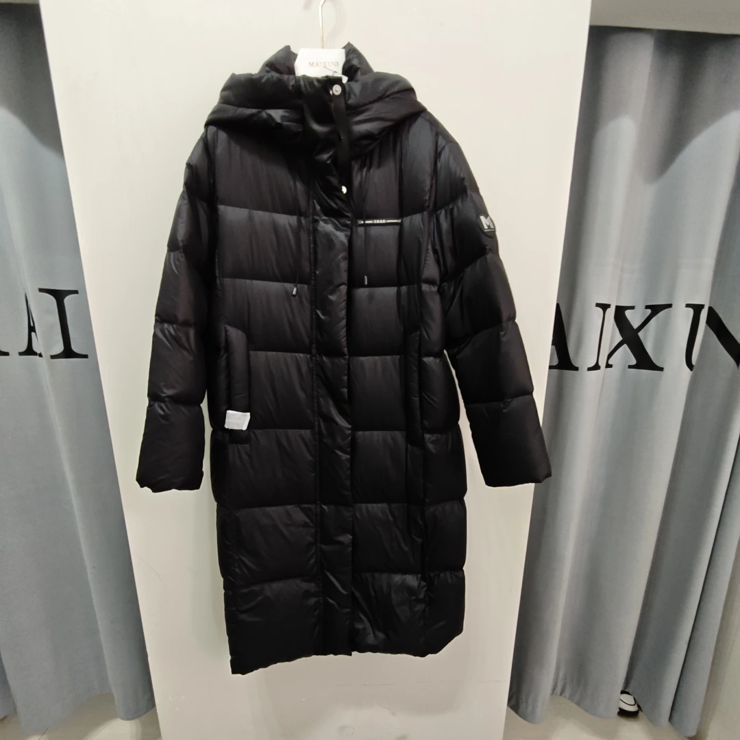 Yrllq010麦寻冬季长款连帽羽绒服