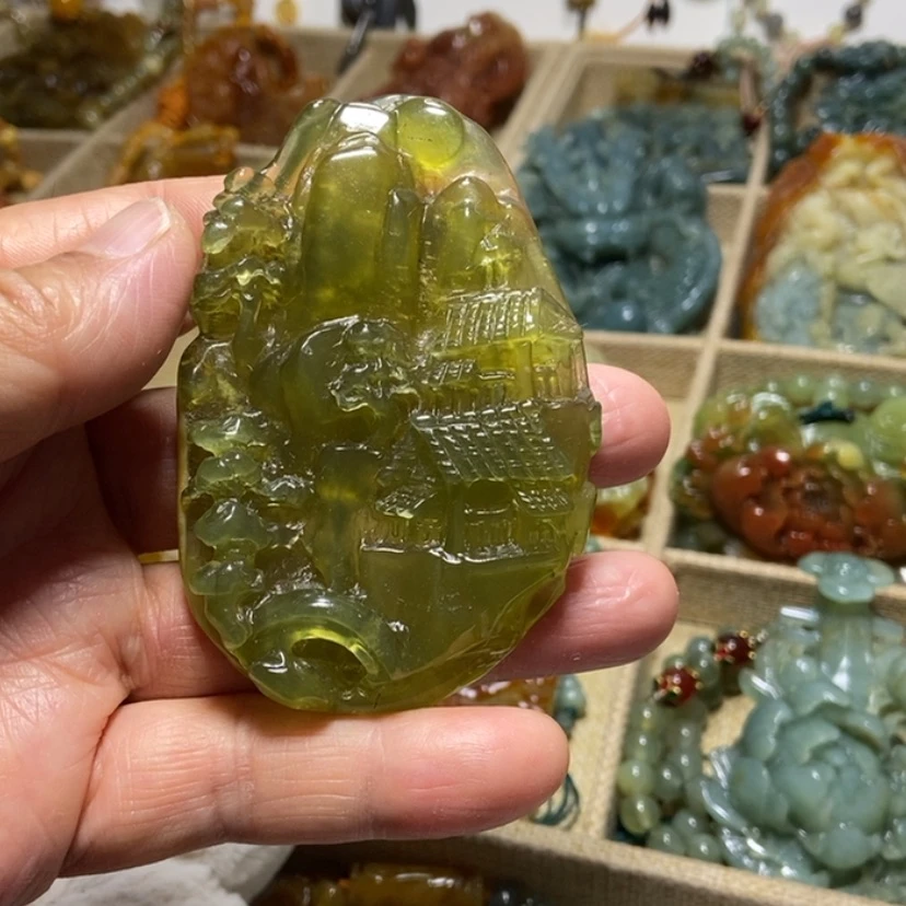 【闪购商品】蛇纹石玉未镶嵌颈饰