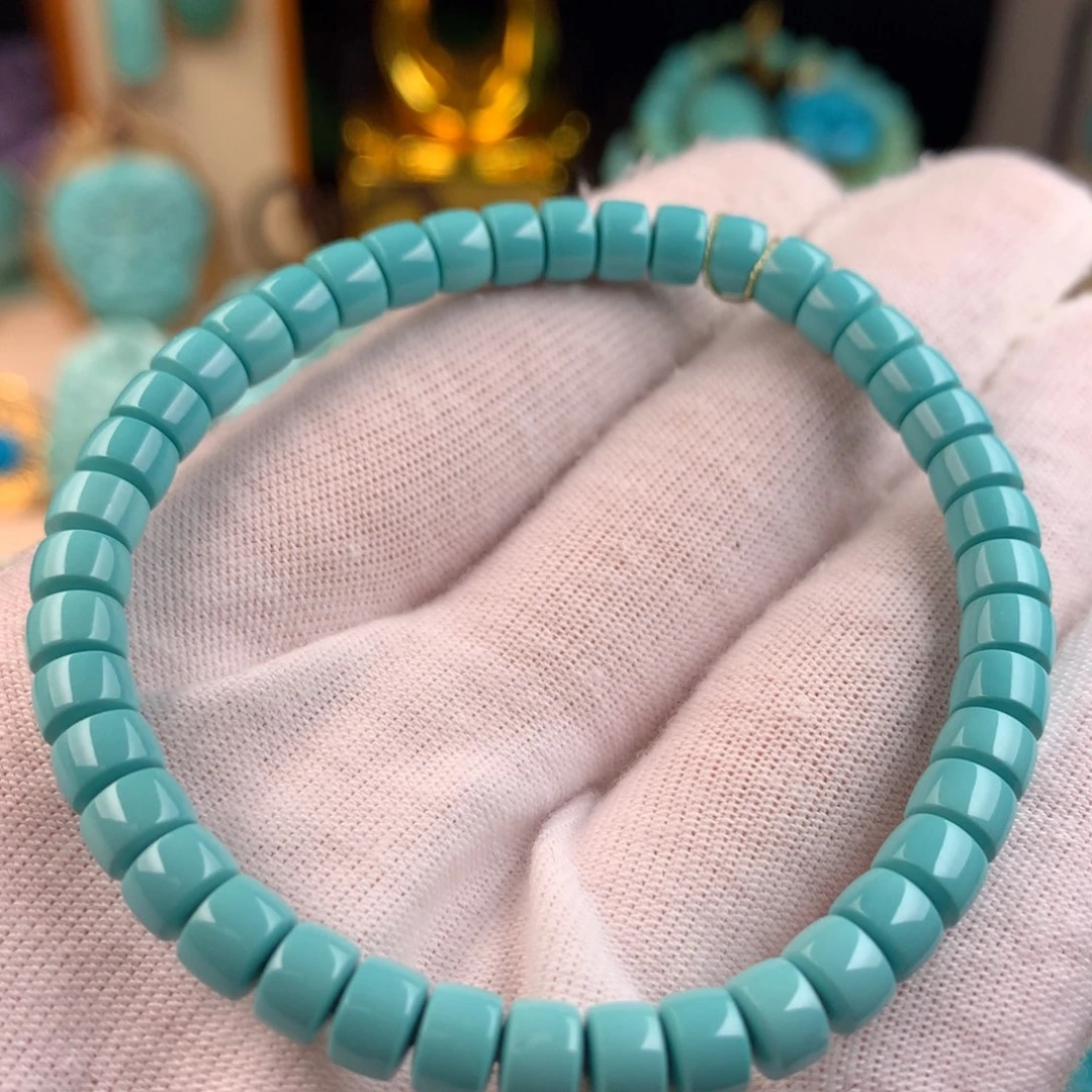 绿松石未镶嵌直切单圈卡5.8