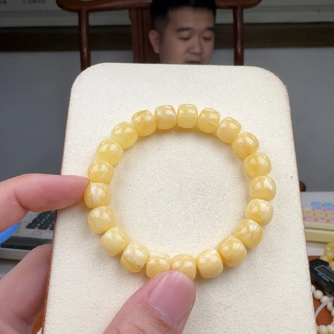 琥珀未镶嵌手链蜜蜡手串