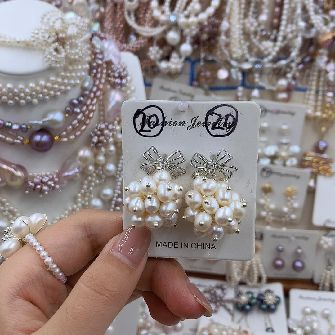 项圈银S925镶嵌淡水珍珠