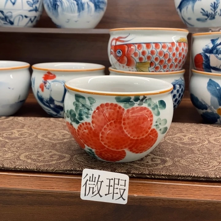 釉下老陶泥手工绘制