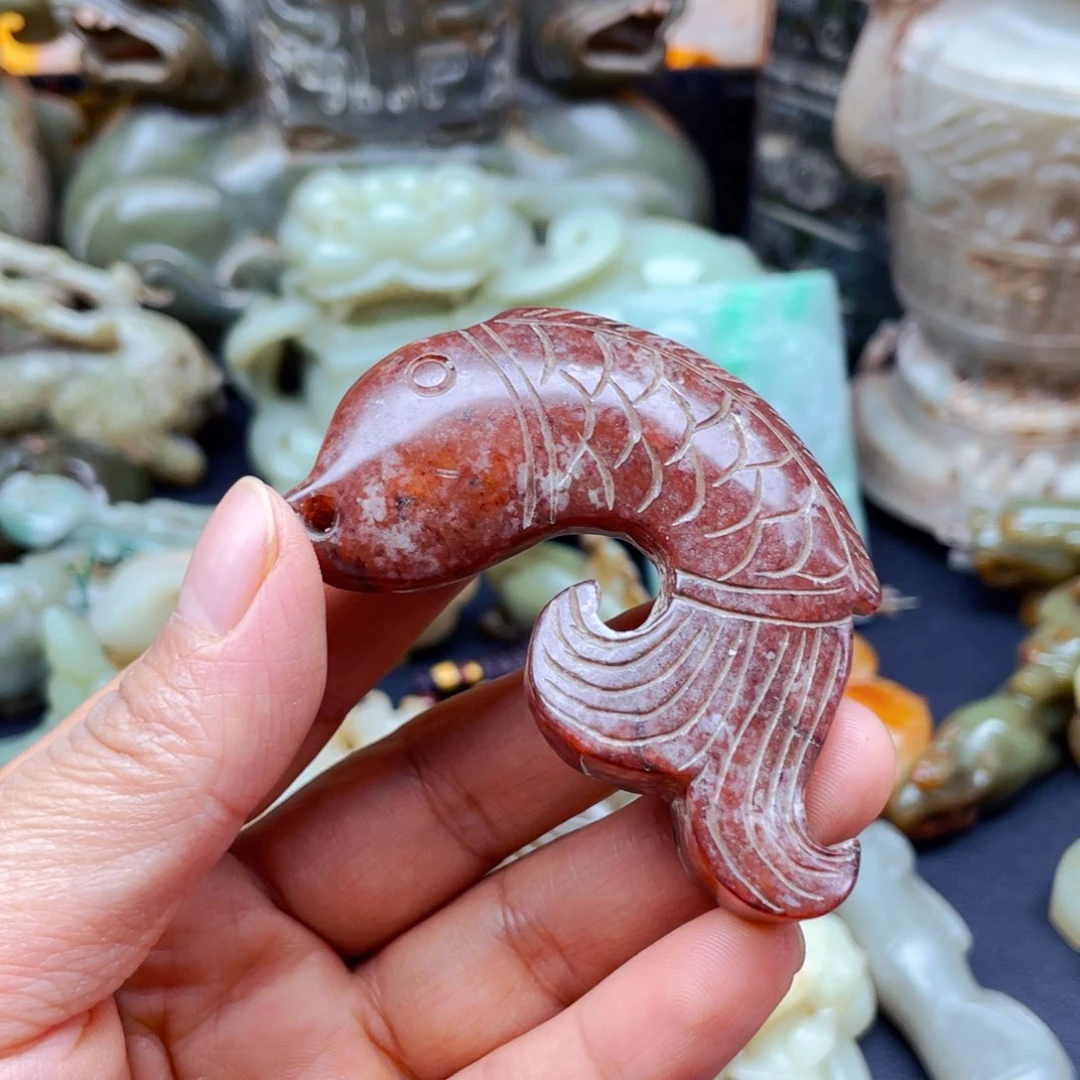 白玉菩提吊坠摆件