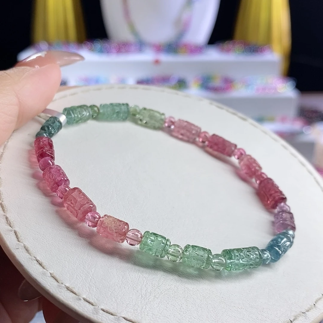 未镶嵌手链碧玺回纹