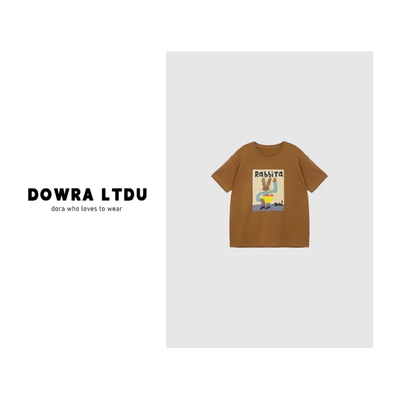 朵拉【】2024年秋季新款圆领纯色圆弧时尚百搭T恤潮WW9-907