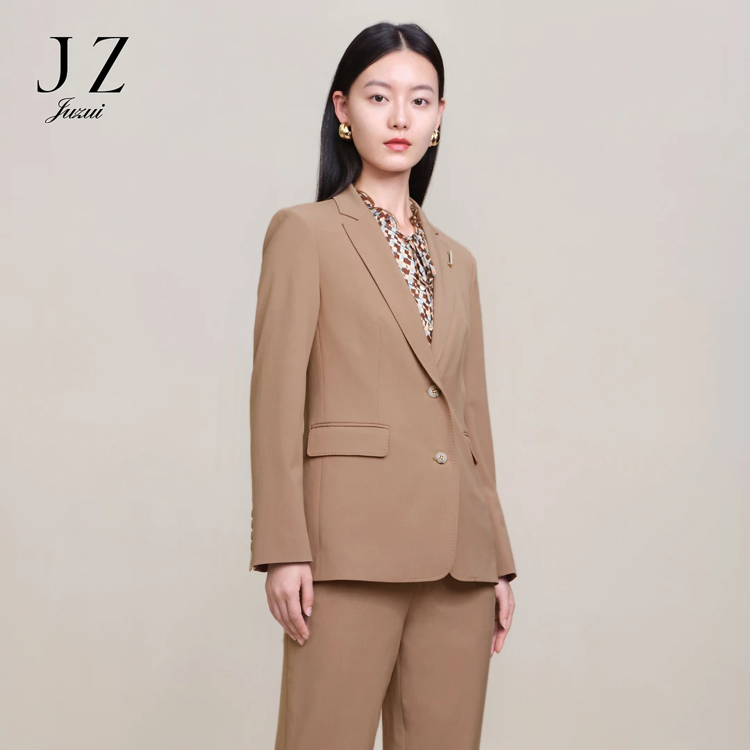 【尚雅专属】商场同款JZ玖姿JWDC40104精纺通勤西装女装职业外套