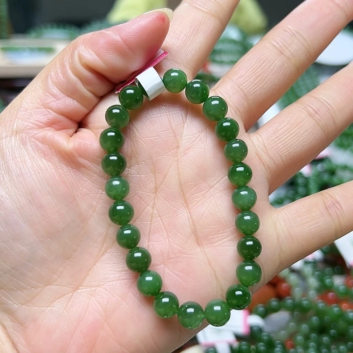 和田玉（碧玉）手链未镶嵌