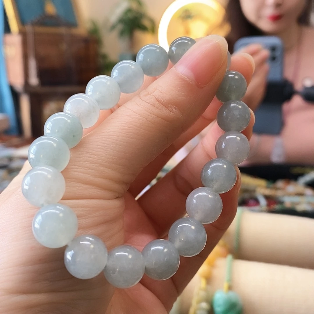 翡翠手链未镶嵌翡翠手串