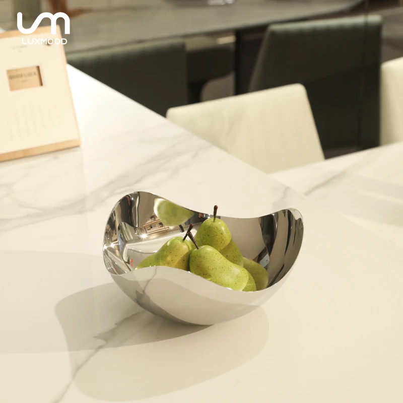 LUXMOOD勒慕轻奢简约果盘果篮水果盘家用水果干果盘碗乔迁送礼