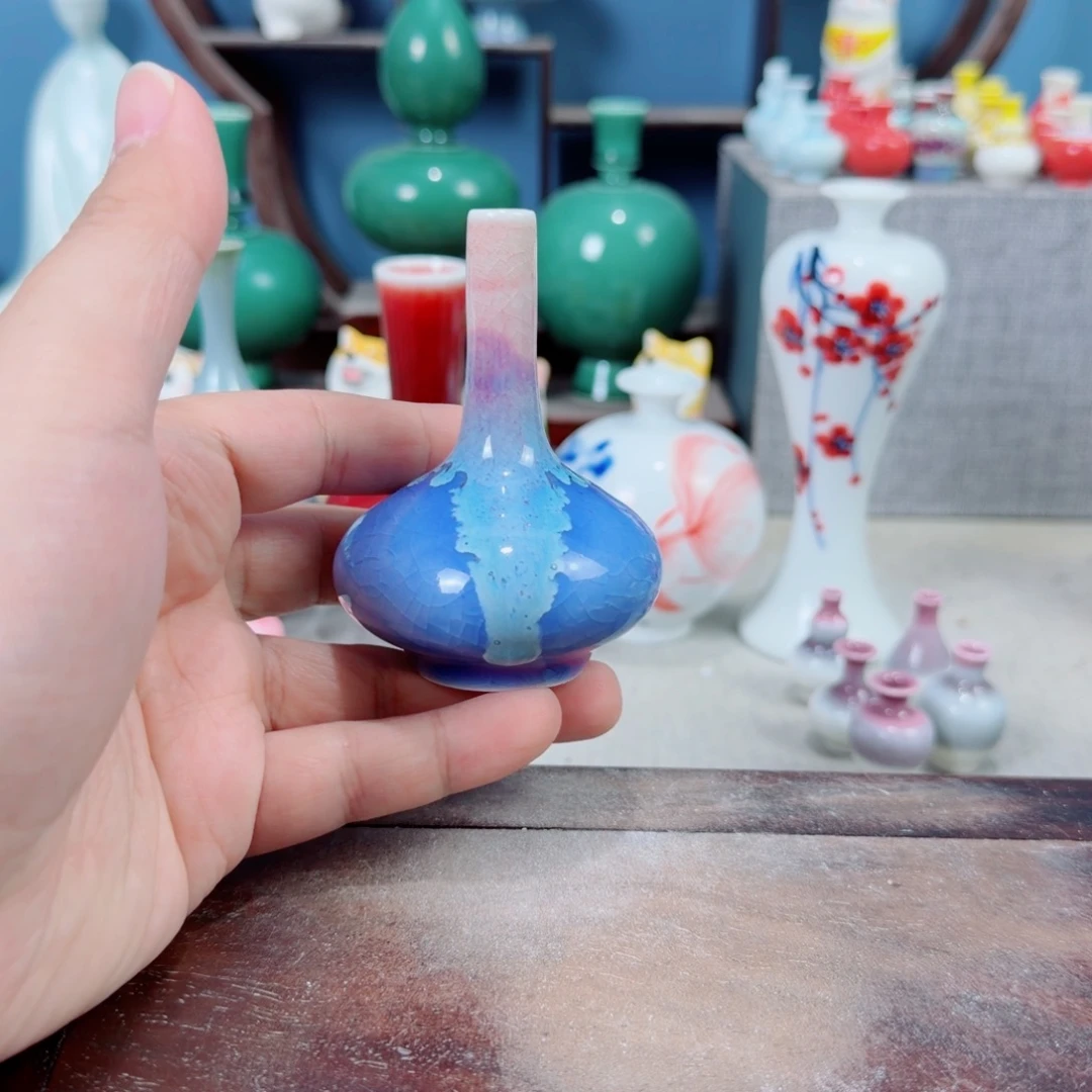 陶瓷手工小花器摆件