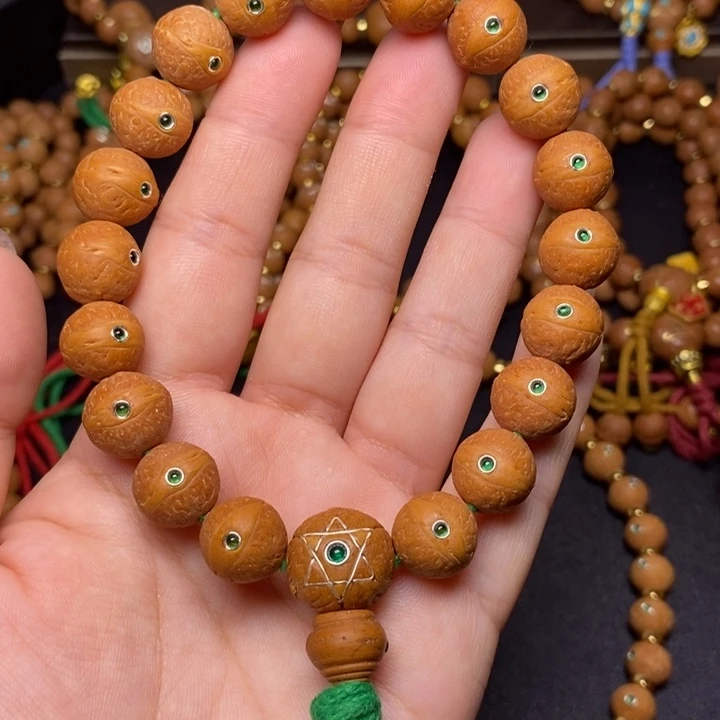 手串凤眼菩提手串13+绿眼睛