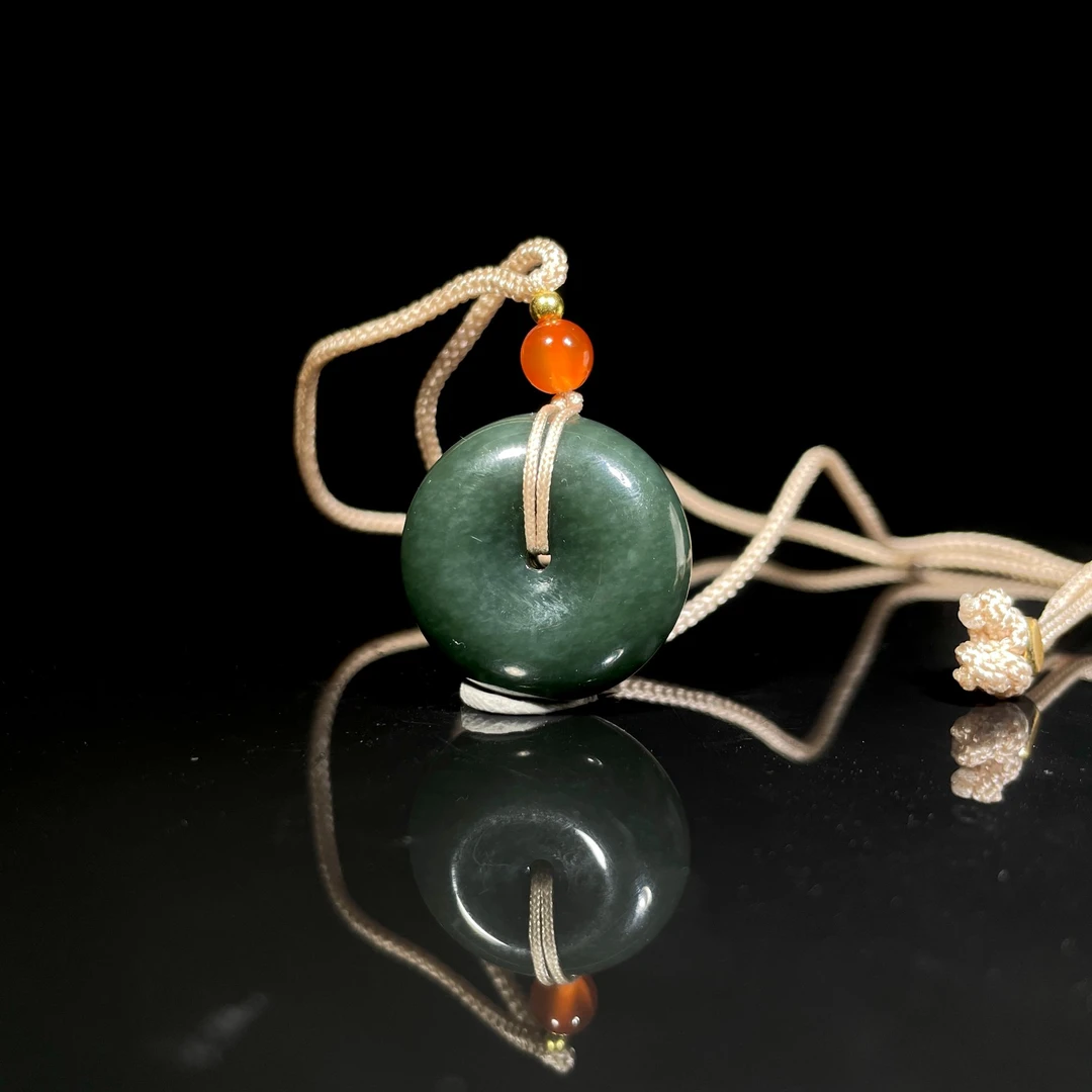 3003-碧玉平安扣  和田玉