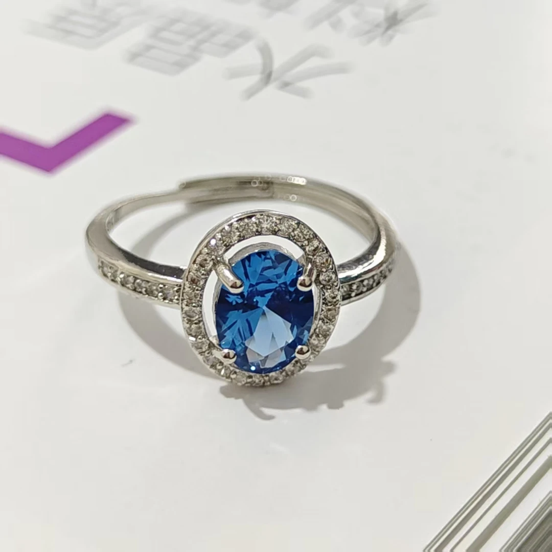 【清梧云初】精工典藏培育蓝宝石戒指699