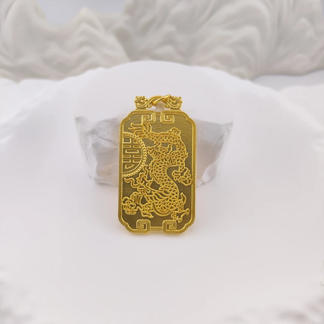 吊坠足银 龙凤牌吊坠