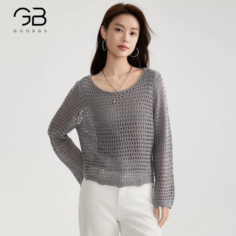【丽姐甄选】谷邦GOOBGS 镂空针织衫 G5131047-6