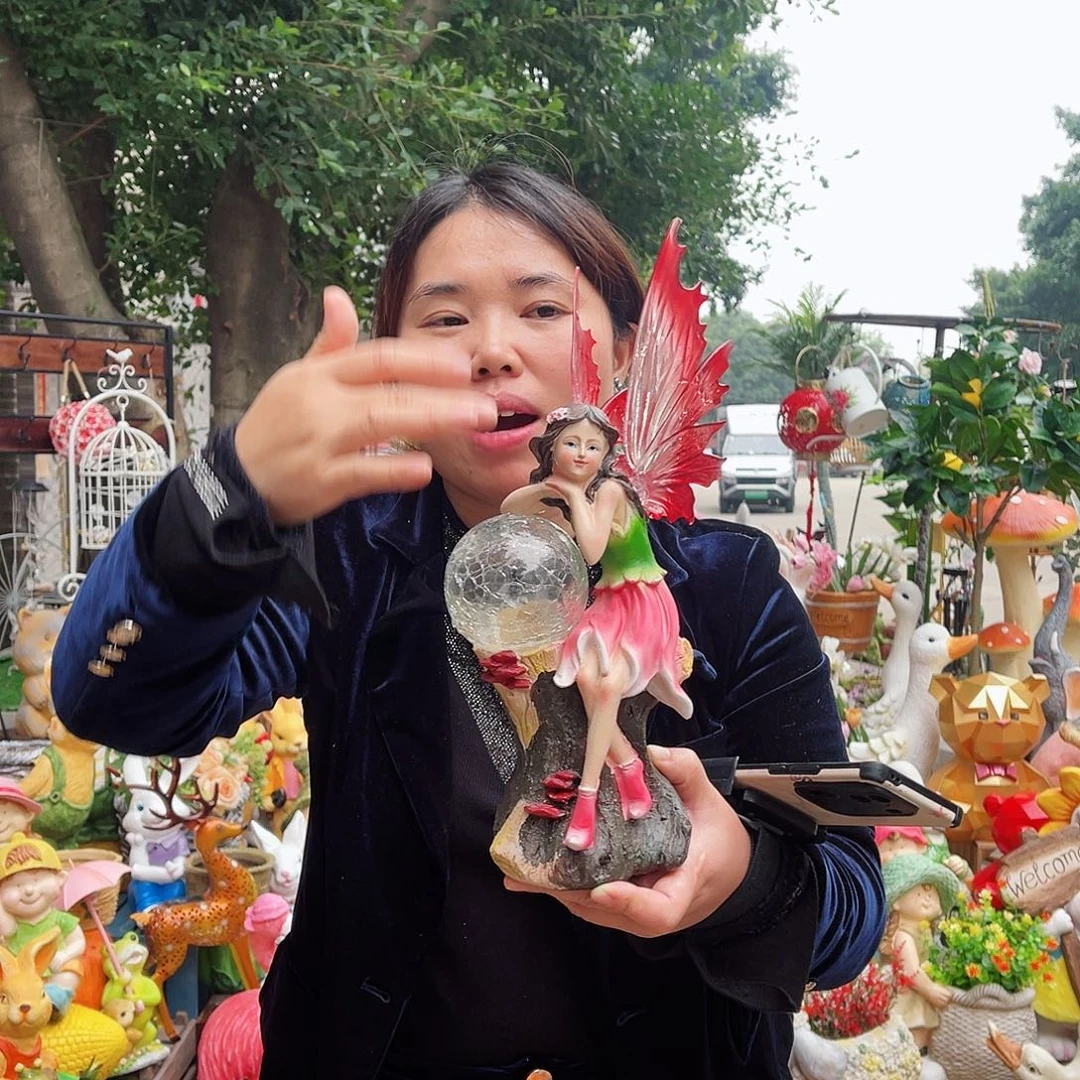 【闪购商品】无铅玻璃花园摆件&000&