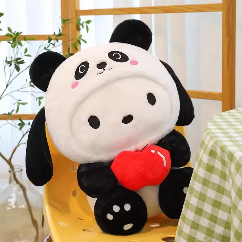 熊猫帕恰狗公仔网红毛绒玩具苹果帕恰竹子玩偶抓机布娃娃礼品