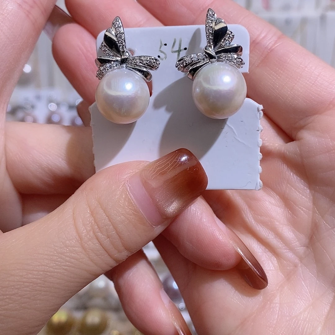 淡水珍珠未镶嵌耳饰w11.7