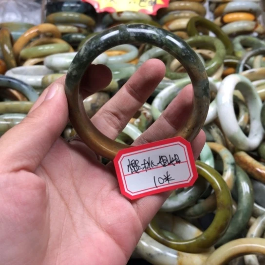 未镶嵌蛇纹石玉手镯?****?