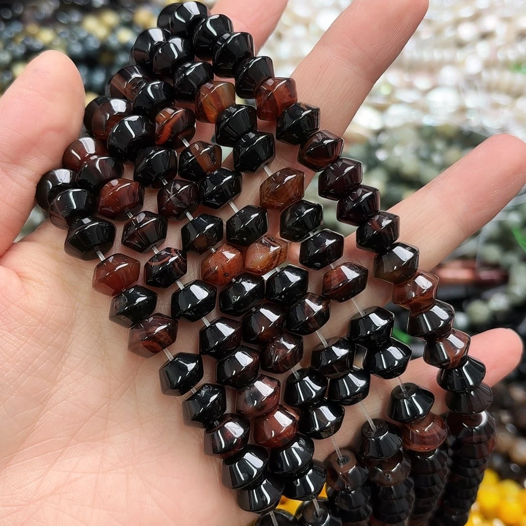 玛瑙/玉髓未镶嵌珠宝半成品卡12梦幻玛瑙飞碟一条