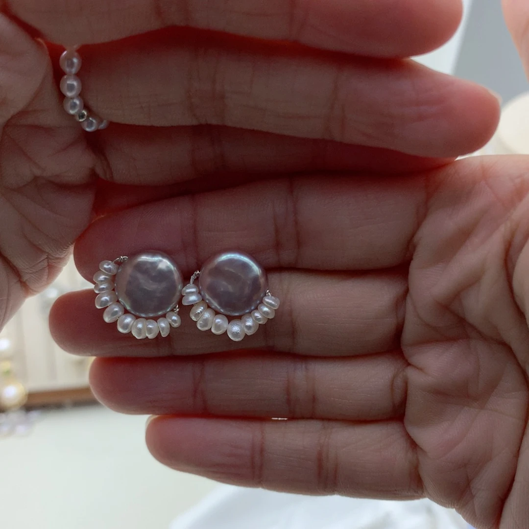 颈饰合金淡水珍珠