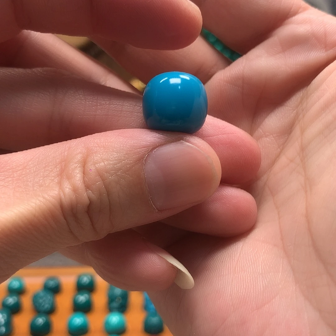 不***。琉璃颈饰暴力蓝14mm老行