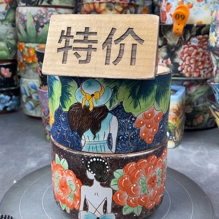 红陶景德镇艺术手绘作品