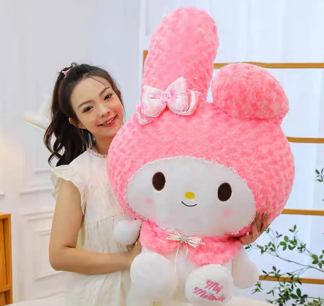 玫瑰米菲兔公仔玩偶枕头女生睡觉毛绒玩具公仔抱睡创意网红公仔