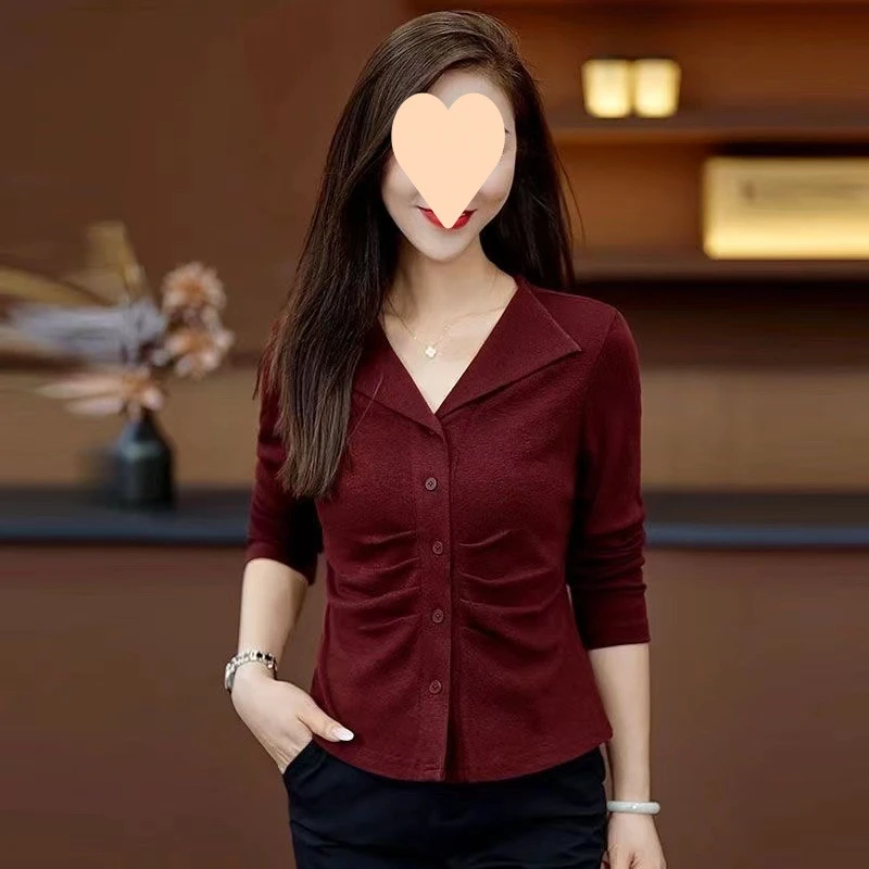 长袖恤女洋气外穿秋衣2025年早秋新品时尚显瘦设计感打底衫上衣