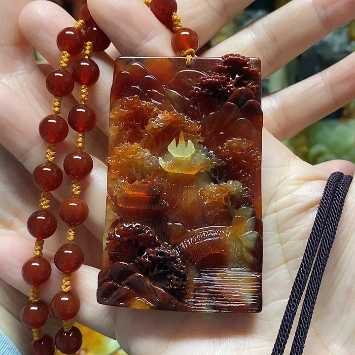 梦***寻岫玉未镶嵌吊坠(赠链)