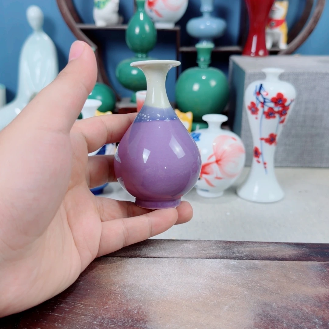 陶瓷手工小花器摆件