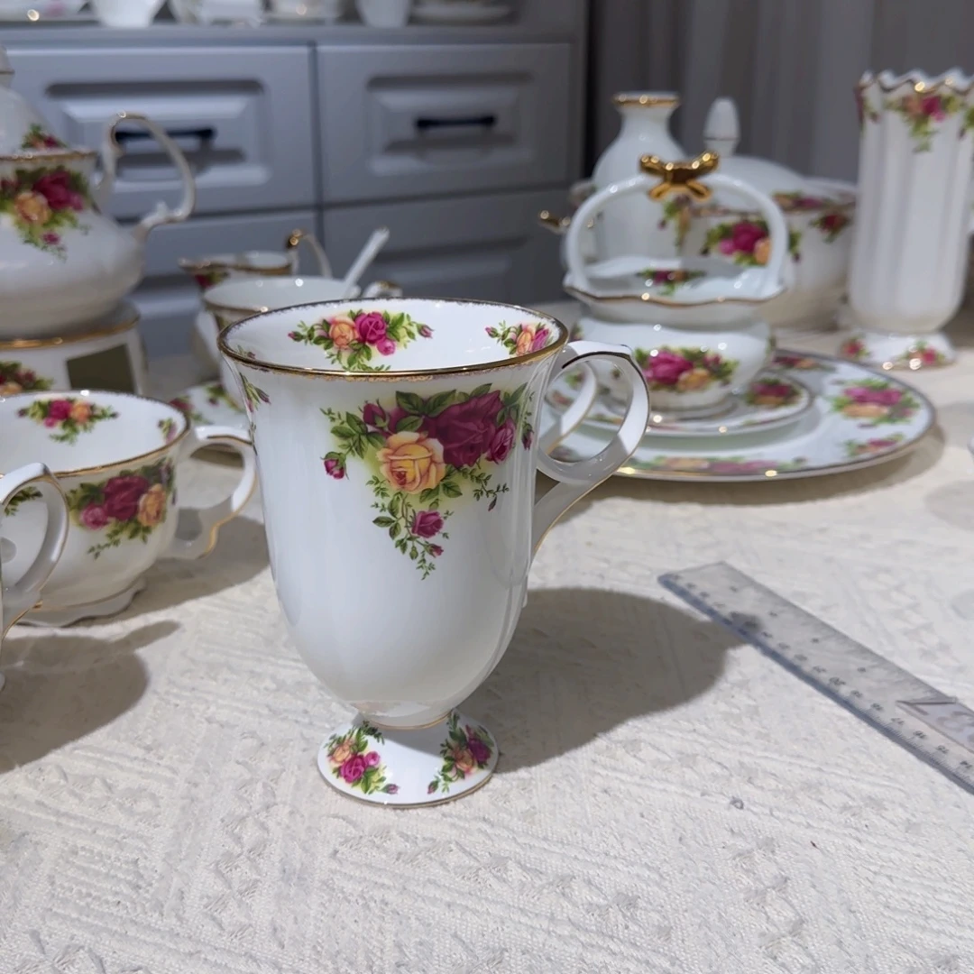 手柄款36%以上骨粉骨瓷老镇果汁杯