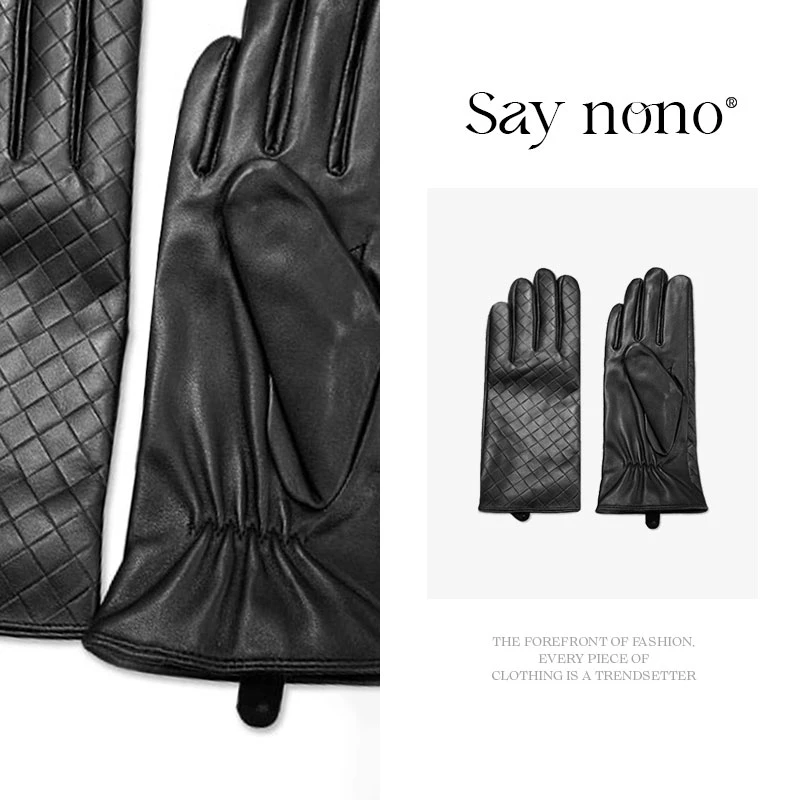 懒猫nono│Saynono 复古分指手套保暖时尚手套女青年秋冬ST50253